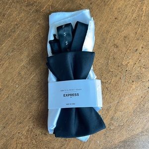 Express Bow Tie & Pocket Square Set